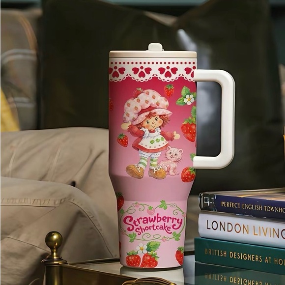 Strawberry Shortcake doble wall insulated tumbler 40oz 12hrs hot 24hrs cold - Picture 2 of 7